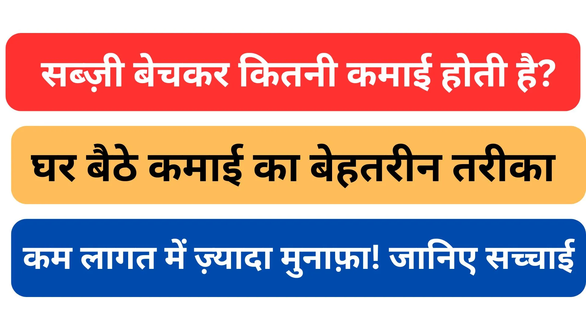 सब्ज़ी बेचकर कितनी कमाई होती है